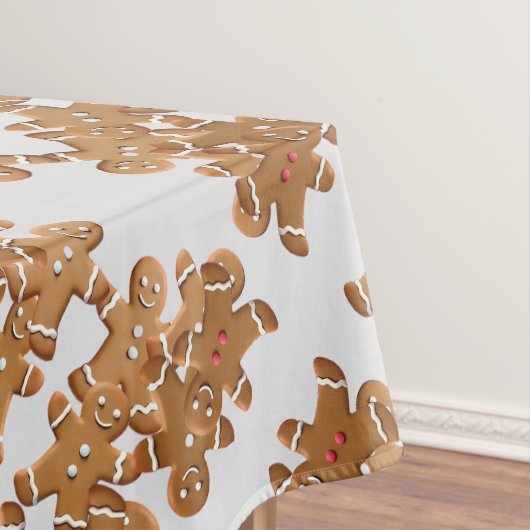 Gingerbread Man Weihnachtsplätzchen Urlaubsbacken Tischdecke (Beispiel)
