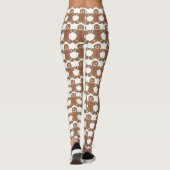 Gingerbread Man White Leggings (Rückseite)