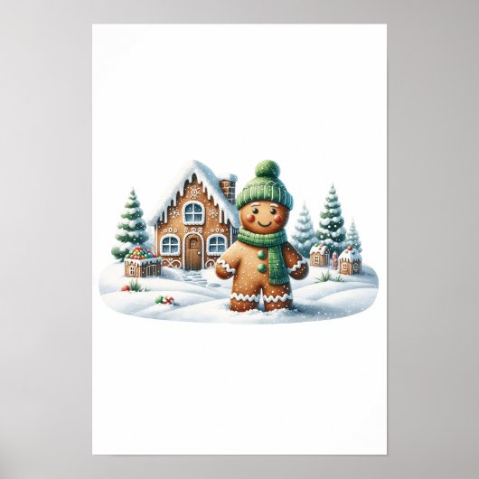 Gingerbread Man Winter Adventure Poster (Vorne)