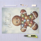 Gingerbread Man Winter Christmas Seidenpapier (Handwerk)