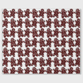 Gingerbread Man & Woman Geschenkpapier (Flach)
