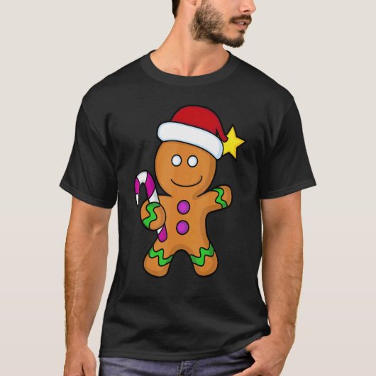 Gingerbread Man Woman House Christmas Cookie Bakin T-Shirt (Vorderseite)