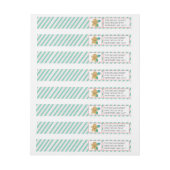 Gingerbread Man Wrap Around Label - Weihnachten (Bogen)