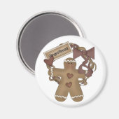 Gingerbread Man Wreath Magnet (Vorderseite/Rückseite)