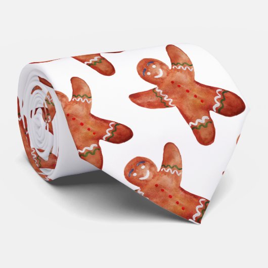 Gingerbread Man Zeichnend Krawatte (Gerollt)