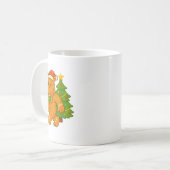 Gingerbread Mann Angesagte Weihnachtsmannmütze Hip Kaffeetasse (Vorderseite Links)