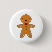 Gingerbread-Mann Button (Vorderseite)