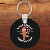Gingerbread-Mann, der Team Funny läuft, kann man n Schlüsselanhänger (Vorderseite)