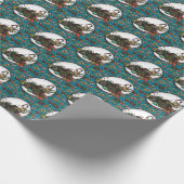 Gingerbread-Mann - Eis Geschenkpapier (Ecke)
