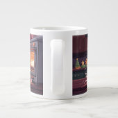Gingerbread Mann Flucht Jumbo-Tasse (Rückseite)