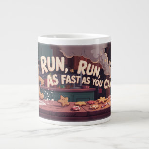 Gingerbread Mann Flucht Jumbo-Tasse