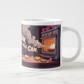 Gingerbread Mann Flucht Jumbo-Tasse (Rechts)