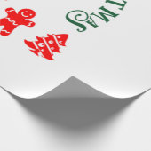 Gingerbread-Mann Geschenkpapier (Ecke)