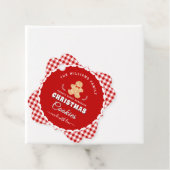 Gingerbread-Mann Gingham Weihnachtsplätzchen Anhän Geschenkanhänger (Beispiel)