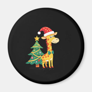Gingerbread Mann Giraffe Weihnachtsmann Hut Weihna Magnet