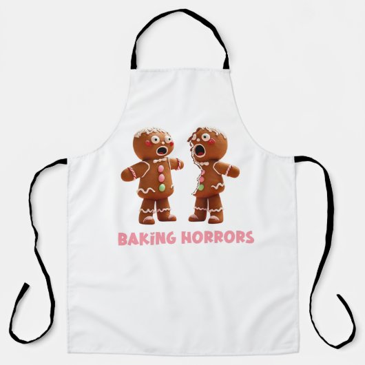 Gingerbread Mann Horror Schürze (Vorderseite)