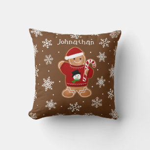 Gingerbread-Mann im Pullover Kissen