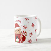 Gingerbread-Mann im Weihnachtspullover Kaffeetasse (VorderseiteRechts)