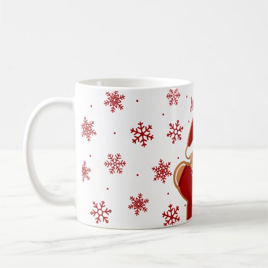 Gingerbread-Mann im Weihnachtspullover Kaffeetasse (Links)