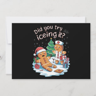 Gingerbread-Mann-Keks-hässlicher Pullover Oh Snap  Feiertagskarte