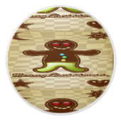 Gingerbread-Mann-Keks Keramikknauf (Vorderseite)