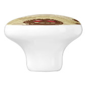 Gingerbread-Mann-Keks Keramikknauf (Seitenansicht)