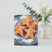 Gingerbread-Mann Kekse | Frohe Weihnachten (Stehend Vorderseite)