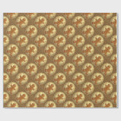 Gingerbread-Mann Kekse im Vintage-Stil Geschenkpapier (Flach)