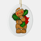 Gingerbread-Mann  Keramik Ornament (Rechts)