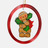 Gingerbread-Mann  Keramik Ornament (Links)