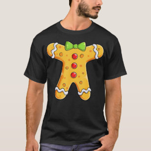 Gingerbread-Mann-Kostüm Halloween Weihnachten Jung T-Shirt