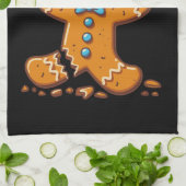 Gingerbread Mann Oh schläfst Weihnachtskekse Backe Geschirrtuch (Gefaltet)