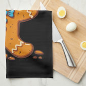 Gingerbread Mann Oh schläfst Weihnachtskekse Backe Geschirrtuch (Viertel Falte)