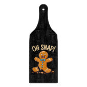 Gingerbread Mann Oh schläfst Weihnachtskekse Backe Schneidebrett (Vorderseite)