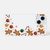 Gingerbread Mann Weihnachten iPhone / iPad Fall 15 Hülle (Rückseite (Horizontal))