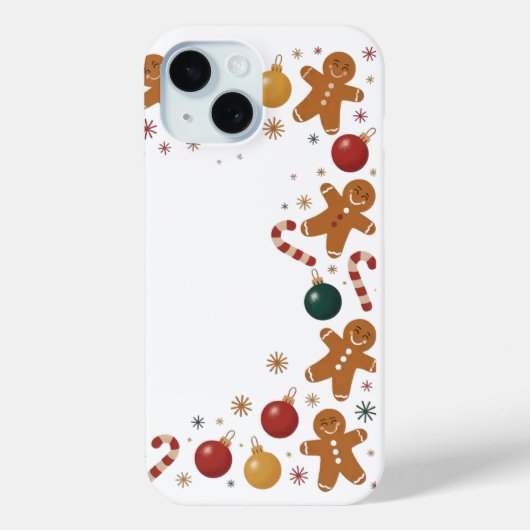 Gingerbread Mann Weihnachten iPhone / iPad Fall Case-Mate iPhone Hülle (Rückseite)
