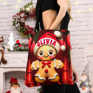 Gingerbread Mann Weihnachten Personalisiert Frauen Tasche
