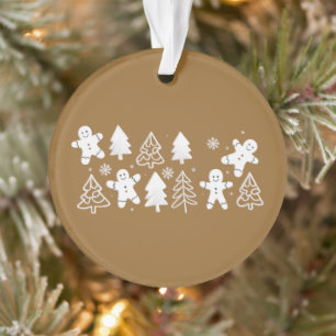 Gingerbread-Mann Weihnachtsfeiertag Winter Bäcker Ornament