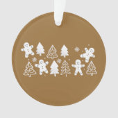 Gingerbread-Mann Weihnachtsfeiertag Winter Bäcker Ornament (Vorderseite)