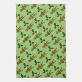 Gingerbread Mann Weihnachtsküche Handtuch (Vertikal)