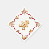 Gingerbread Mann | Weihnachtsservietten Serviette (Ecke)