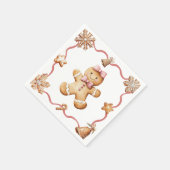 Gingerbread Mann | Weihnachtsservietten Serviette (Ecke)