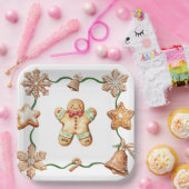 Gingerbread Mann | Winter Weihnachtsplatten Pappteller (Party)