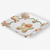 Gingerbread Mann | Winter Weihnachtsplatten Pappteller (Gewinkelt)