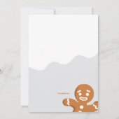 Gingerbread Männer Einladungen (Rückseite)