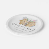 Gingerbread Männer essen Drink sein fröhlicher Nam Pappteller (Schrägansicht)