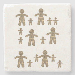 Gingerbread Marble Stone Untersetzer Weihnachten