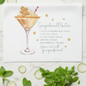 Gingerbread Martini Drink Holiday Weihnachten Reze Geschirrtuch (Gefaltet)