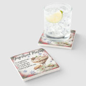 Gingerbread Martini Recipe Marble Untersetzer (Seitenansicht)