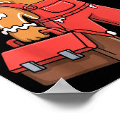 Gingerbread Mechanic Handyman Fixer Worker Christm Poster (Ecke)